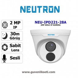 Neutron NEU-IPD221-28A 2mp Sesli Ip Dome Kamera